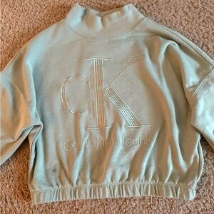 Calvin Klein Jeans Light Green Turtleneck Sweater
